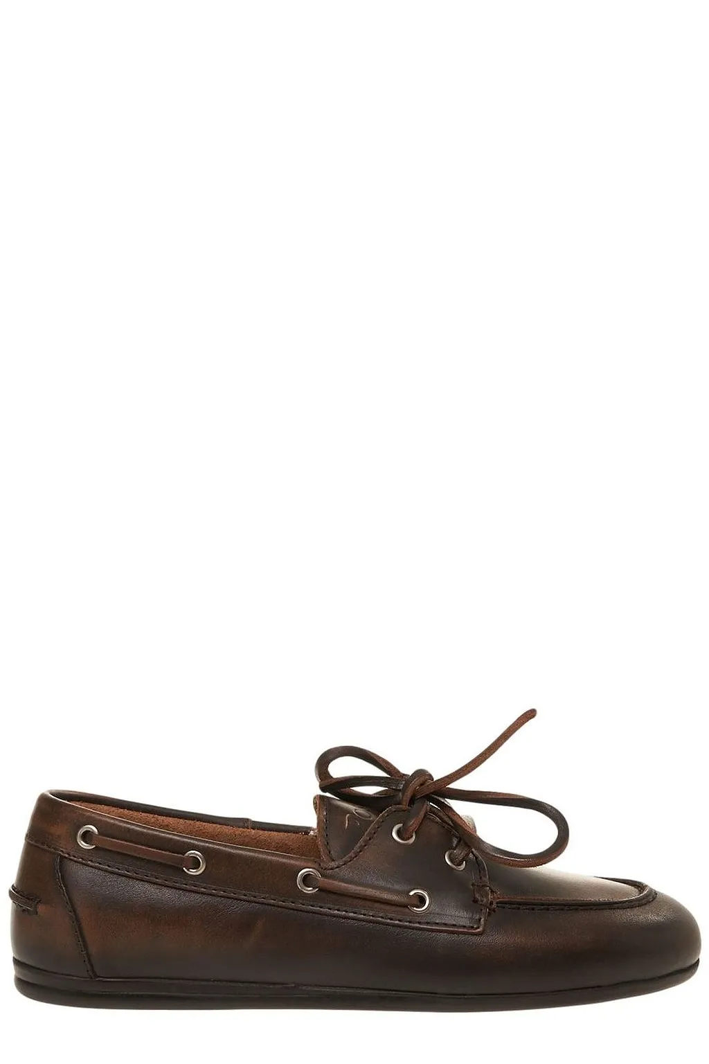 Posa Lace-Up Flat Loafers