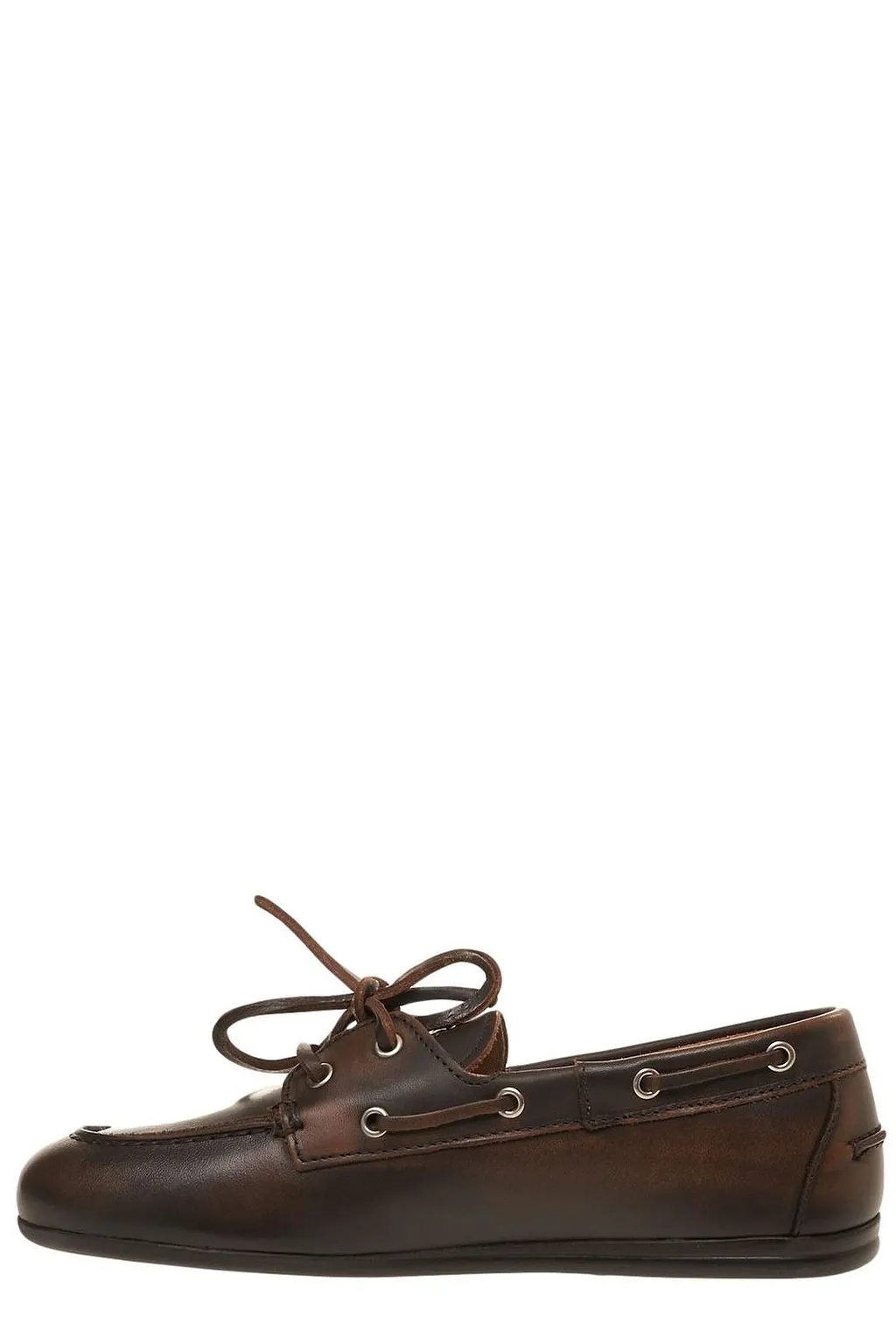 Posa Lace-Up Flat Loafers