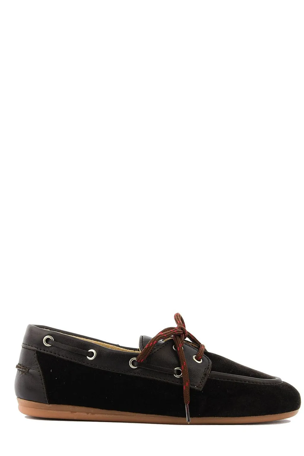Posa Logo Debossed Round Toe Lace-Up Shoes
