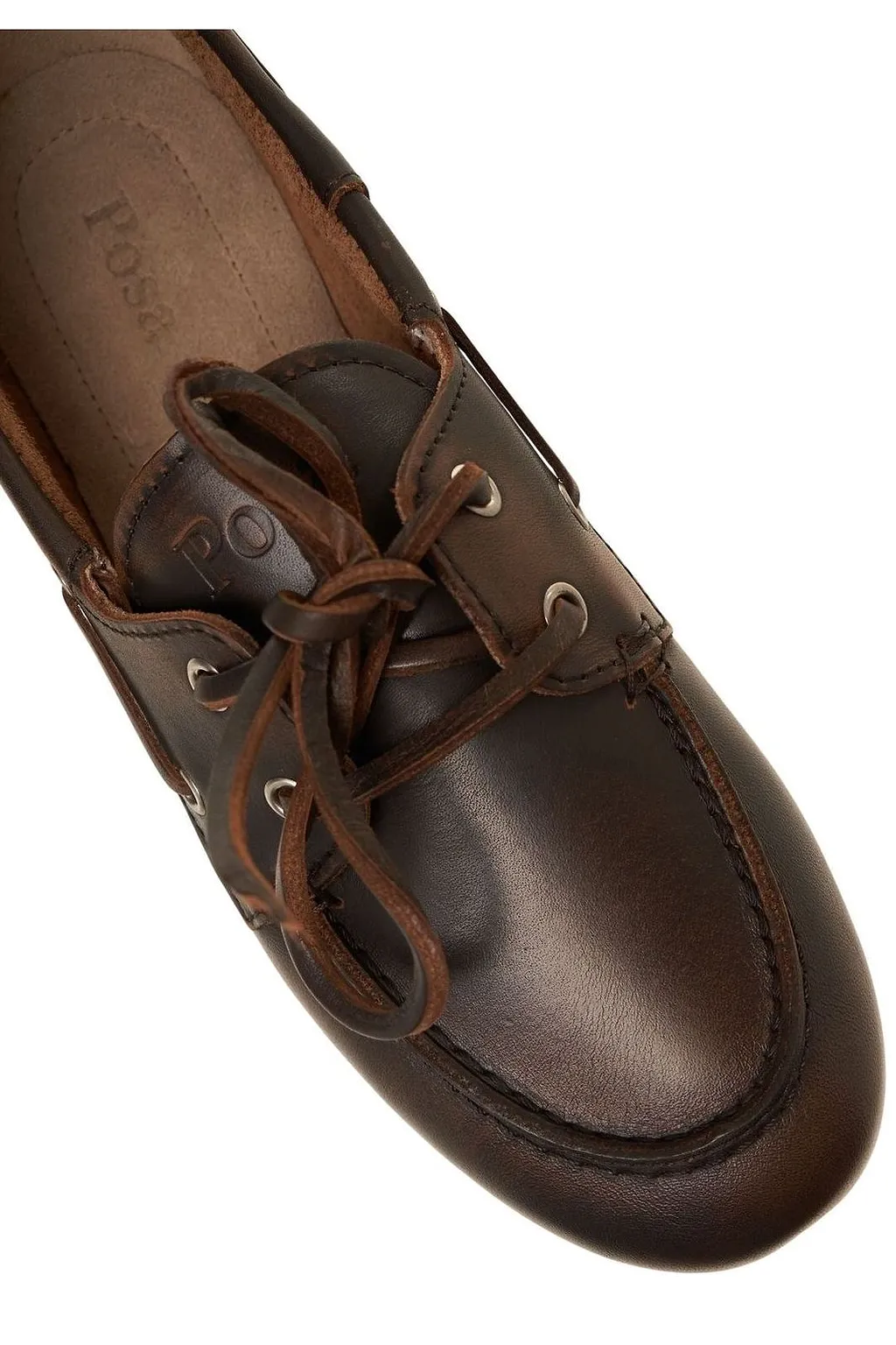Posa Lace-Up Flat Loafers