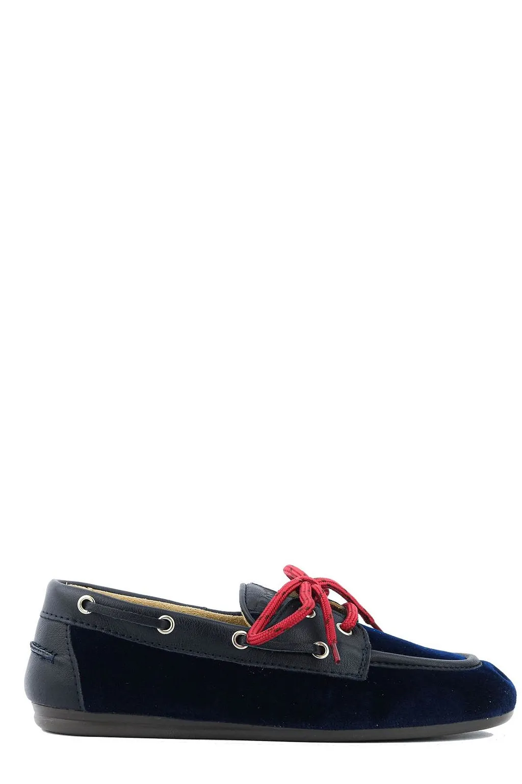 Posa Velvet Round Toe Lace-Up Shoes
