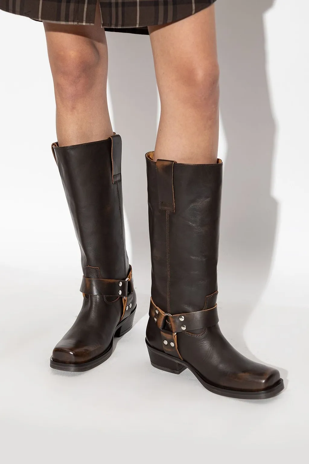 Posa Texas Harness Heeled Boots