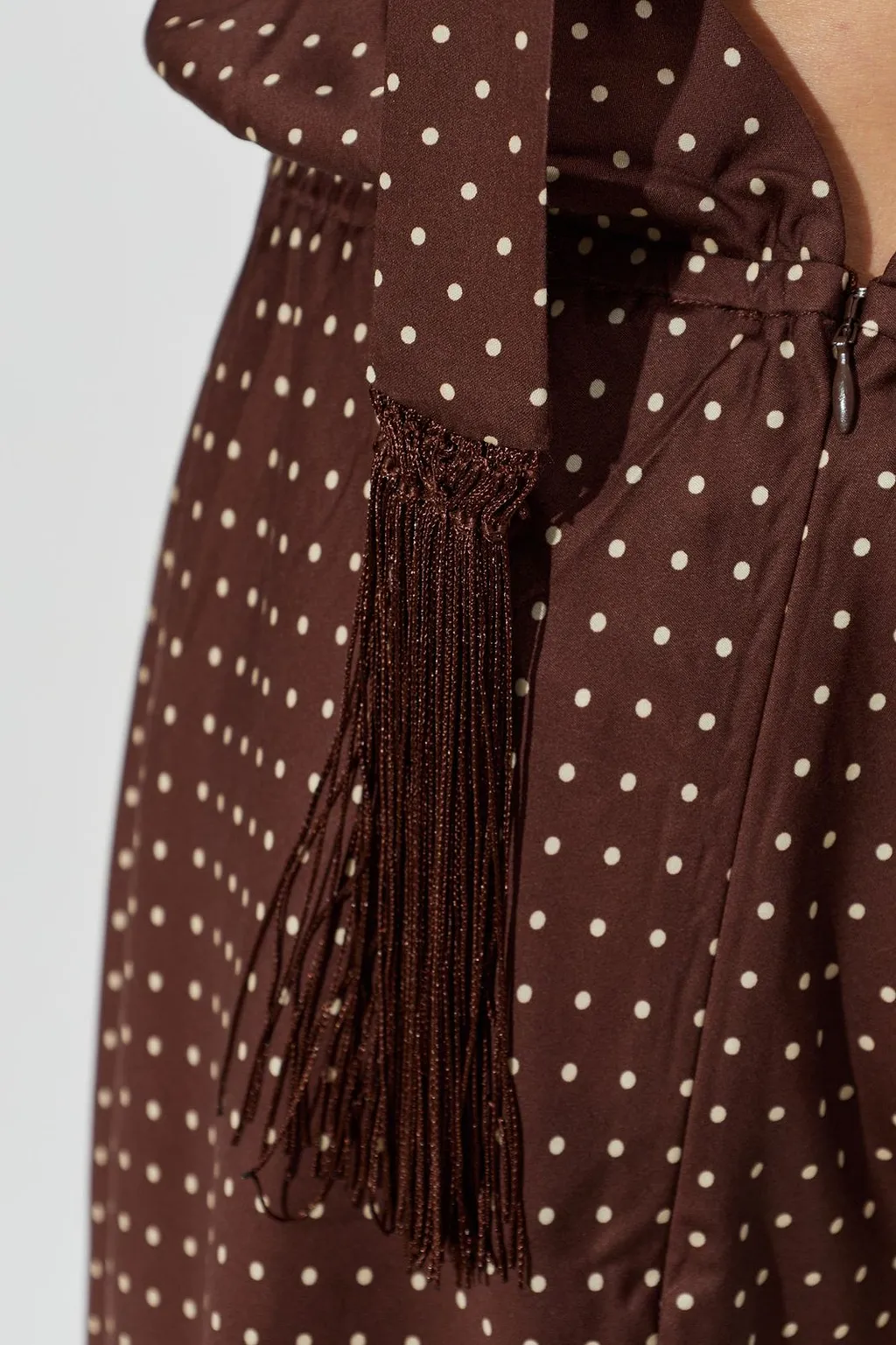 Posse Phoebe Polka-Dot Halterneck Dress