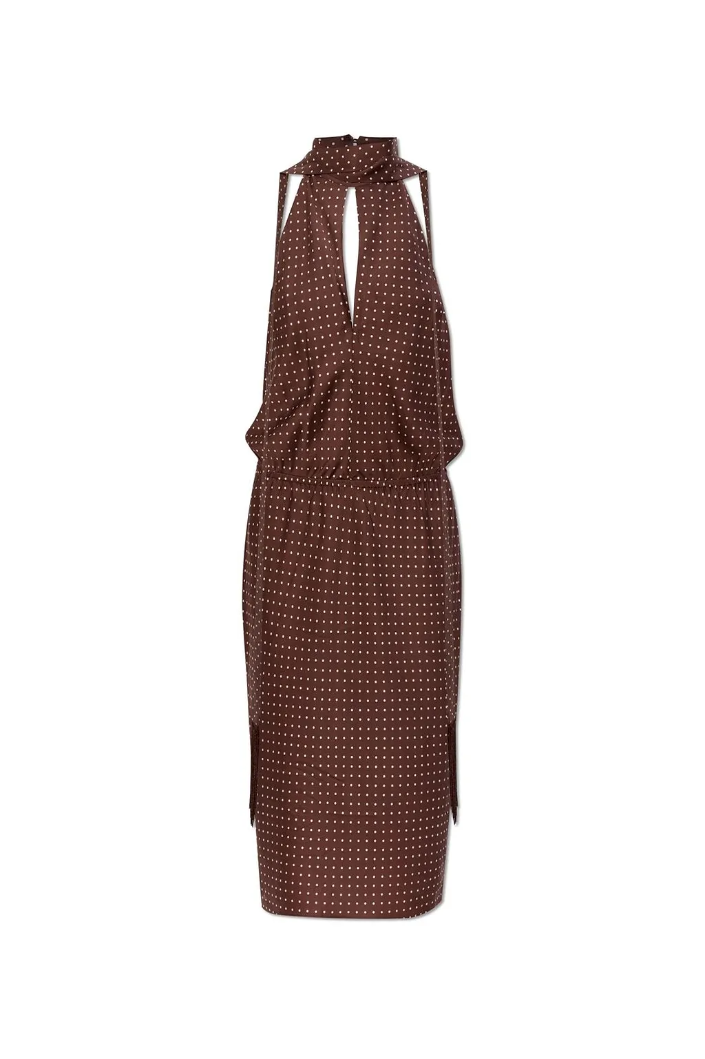Posse Phoebe Polka-Dot Halterneck Dress