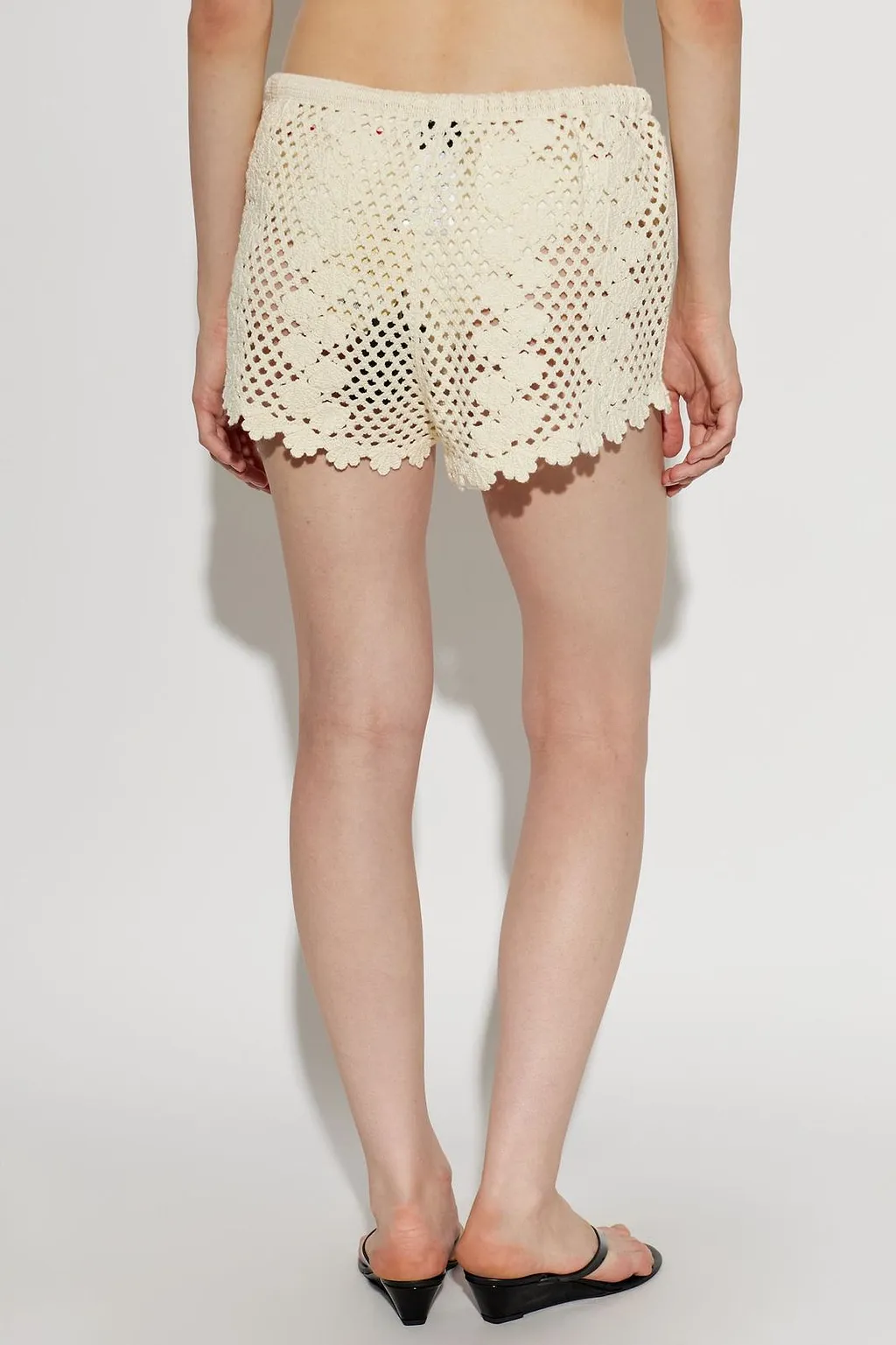 Posse Saskia Crochet Drawstring Shorts