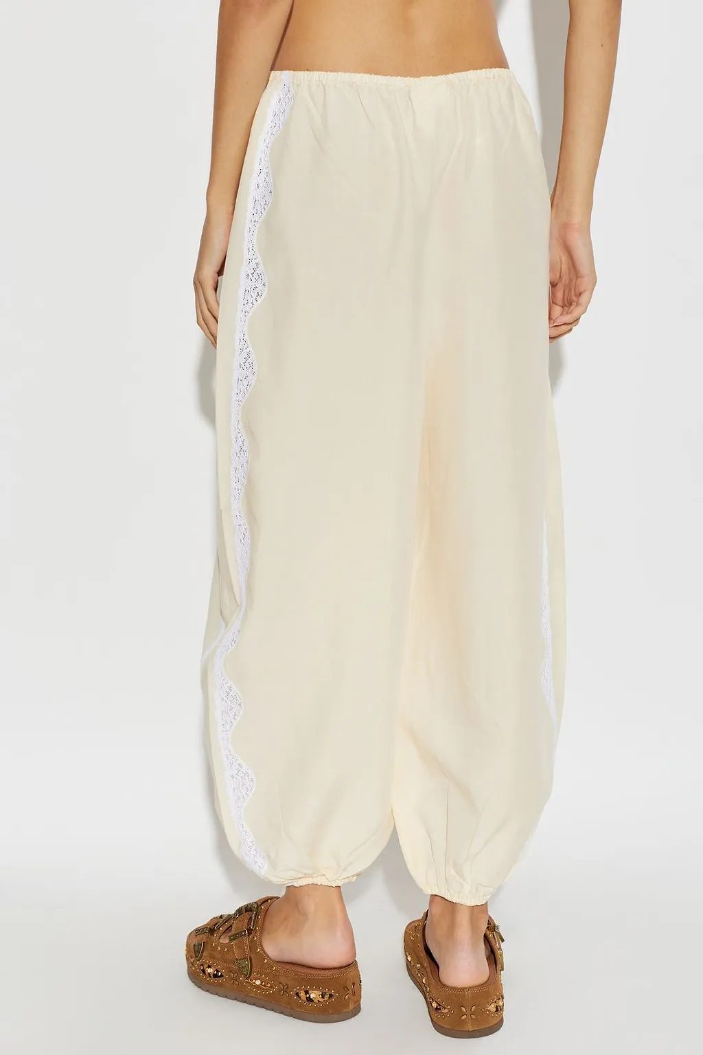 Posse Tabitha Lace-Trim Pants