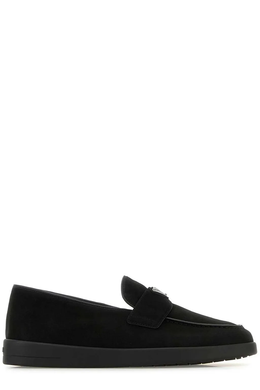 Prada Almond Toe Slip-On Loafers