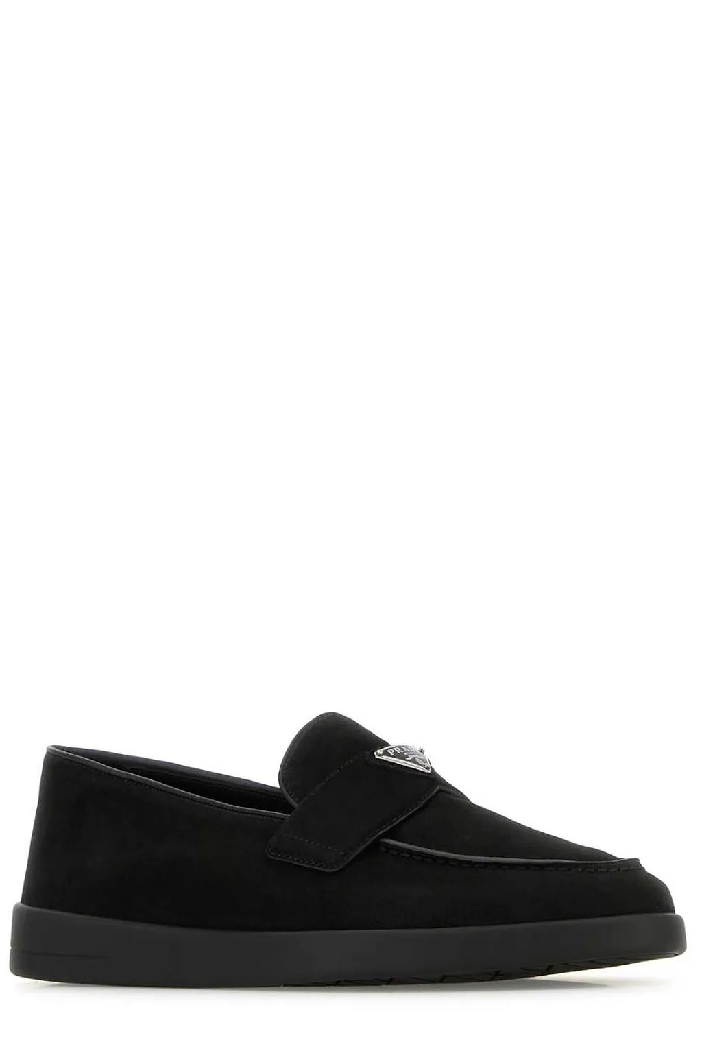 Prada Almond Toe Slip-On Loafers