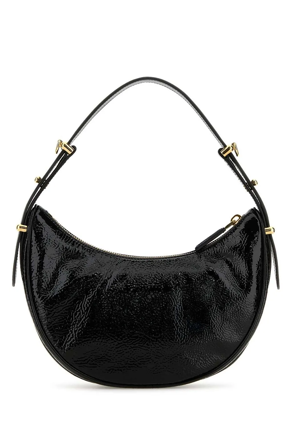 Prada Arqué Logo Plaque Shoulder Bag