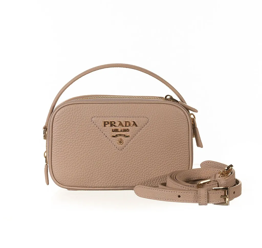 Prada Bandoliera Logo Plaque Crossbody Bag