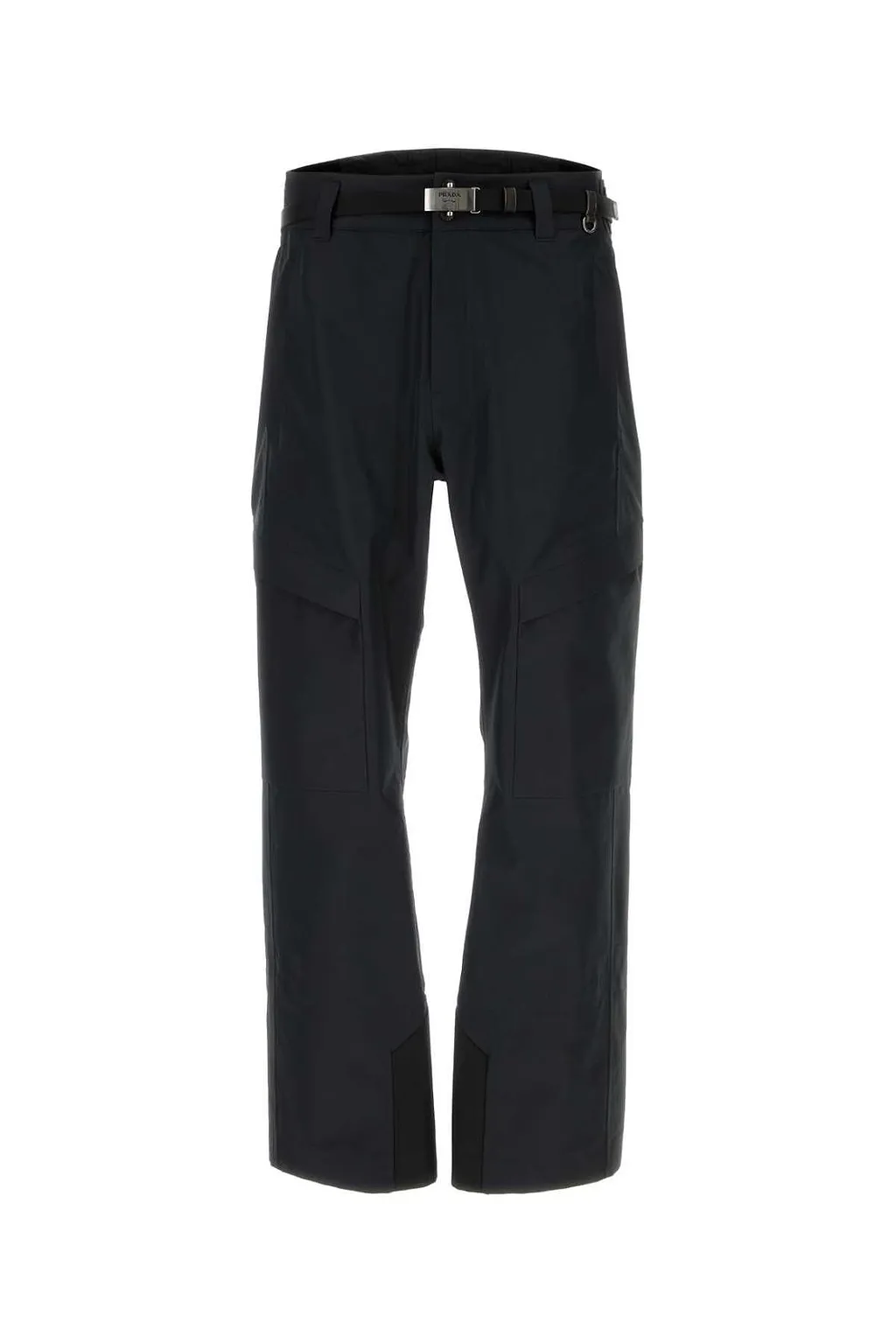 Prada Belted Straight-Leg Trousers
