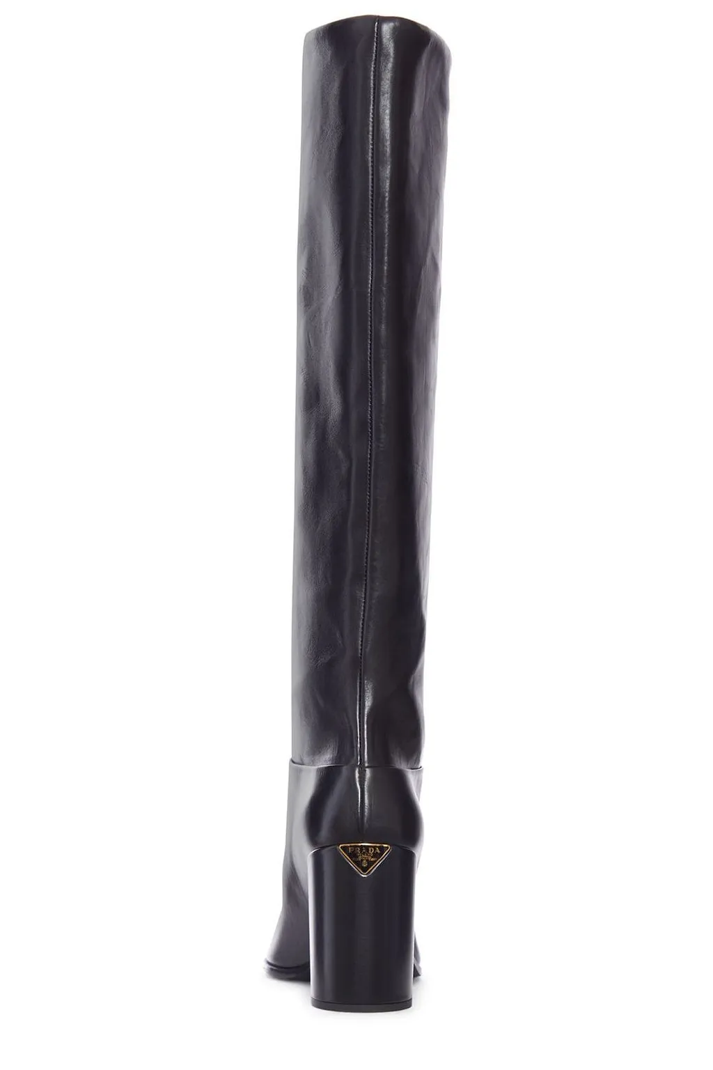 Prada Block-Heeled Knee-High Boots