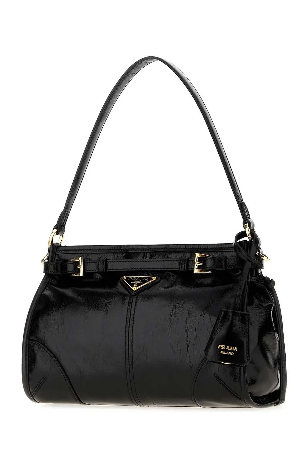 Prada Bonnie Buckled Shoulder Bag