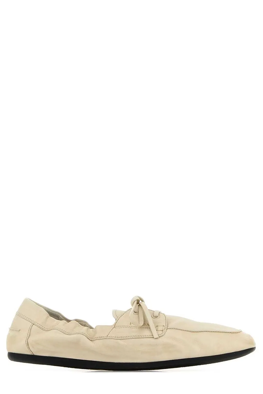 Prada Bow Detailed Lace-Up Shoes
