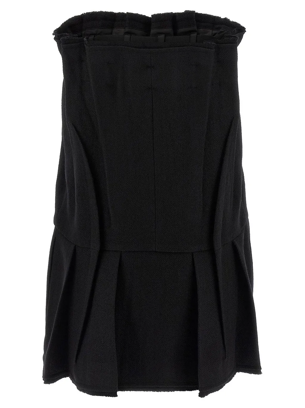 Prada Bow-Detailed Pleated Mini Dress
