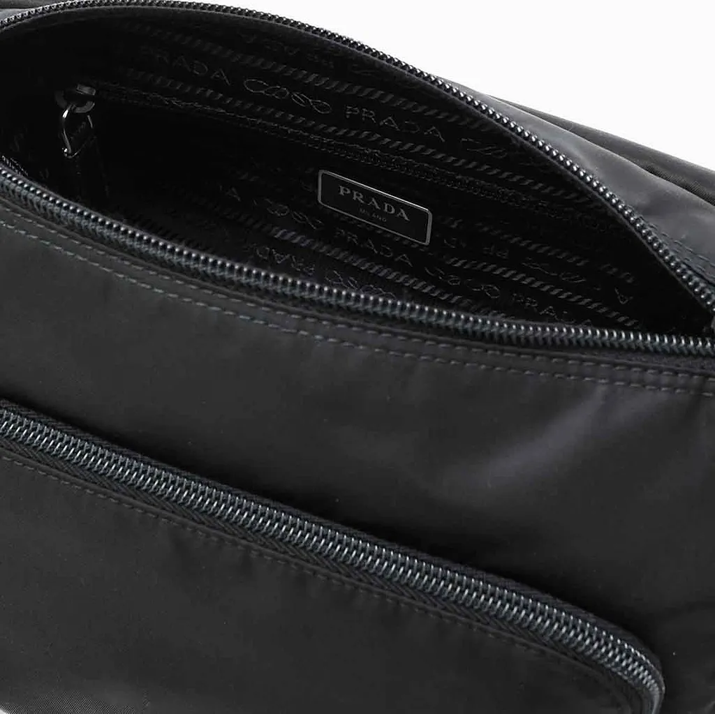 Prada Buckle Messenger Shoulder Bag