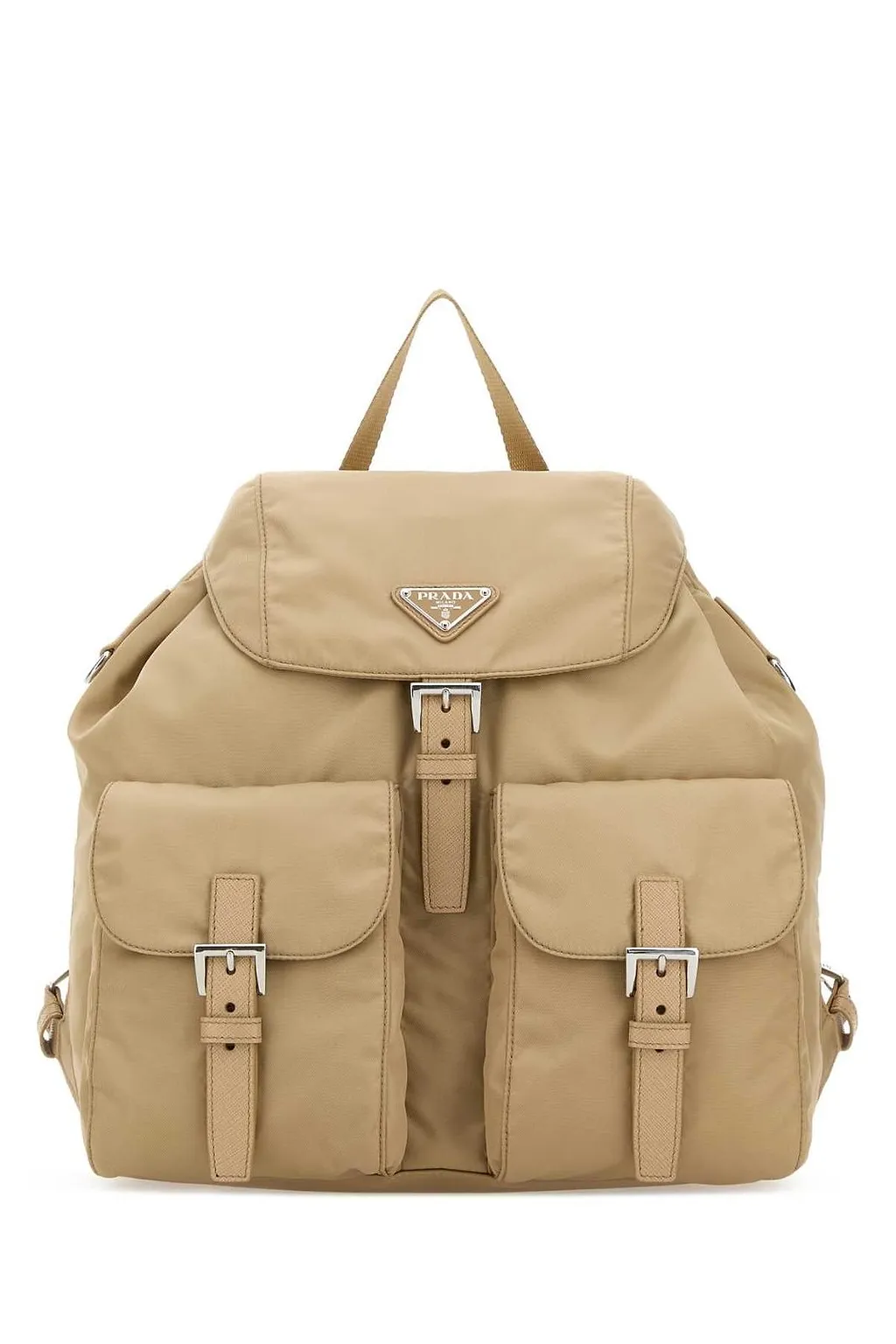 Prada Canvas Flap Backpack