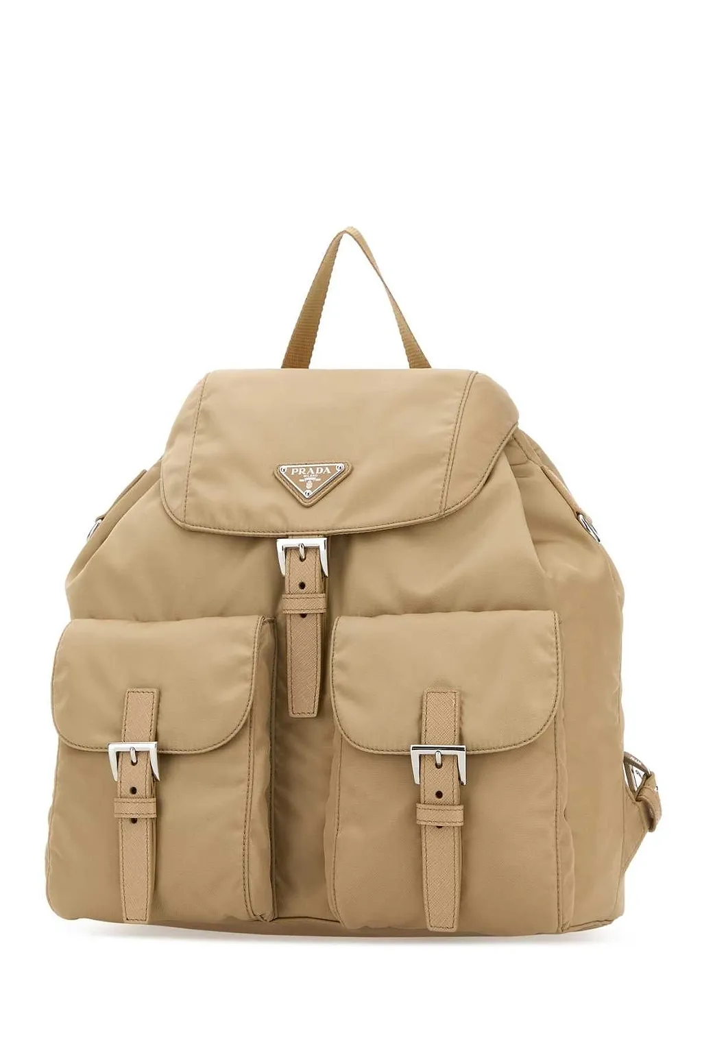 Prada Canvas Flap Backpack