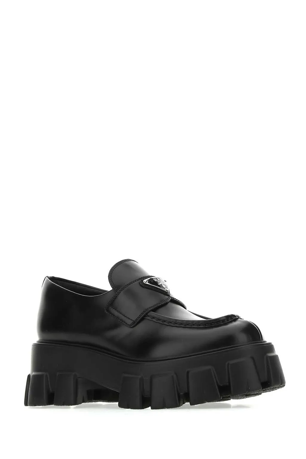 Prada Chunky Sole Penny Bar Loafers