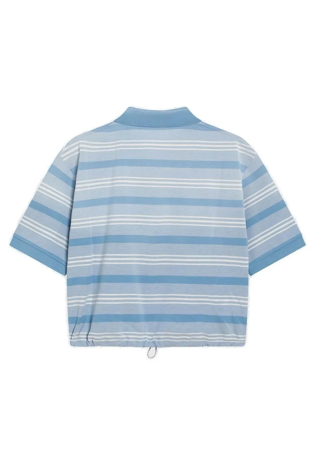 Prada Cropped Striped Polo Shirt
