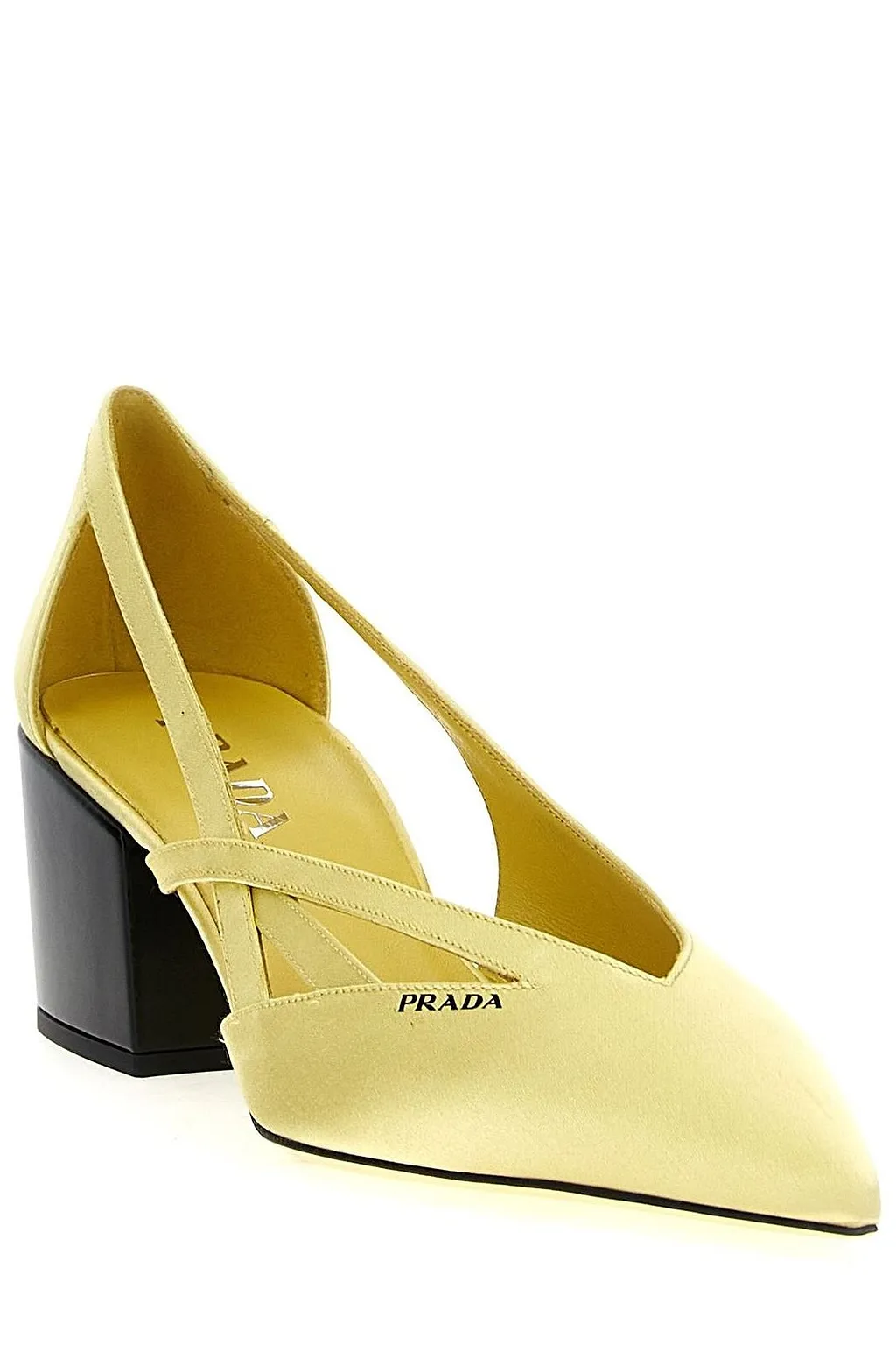 Prada Cut-Out Detailed Pointed Toe Pumps