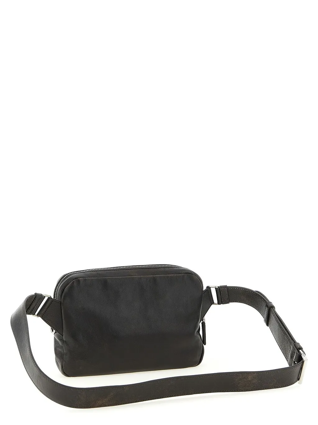 Prada Distressed Zipped Shoulder Bag
