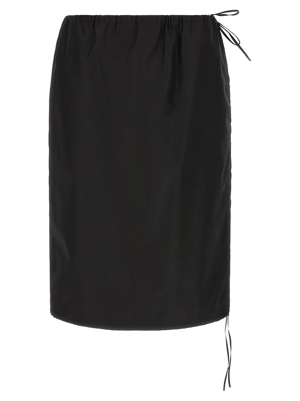 Prada Drawstring Midi Skirt