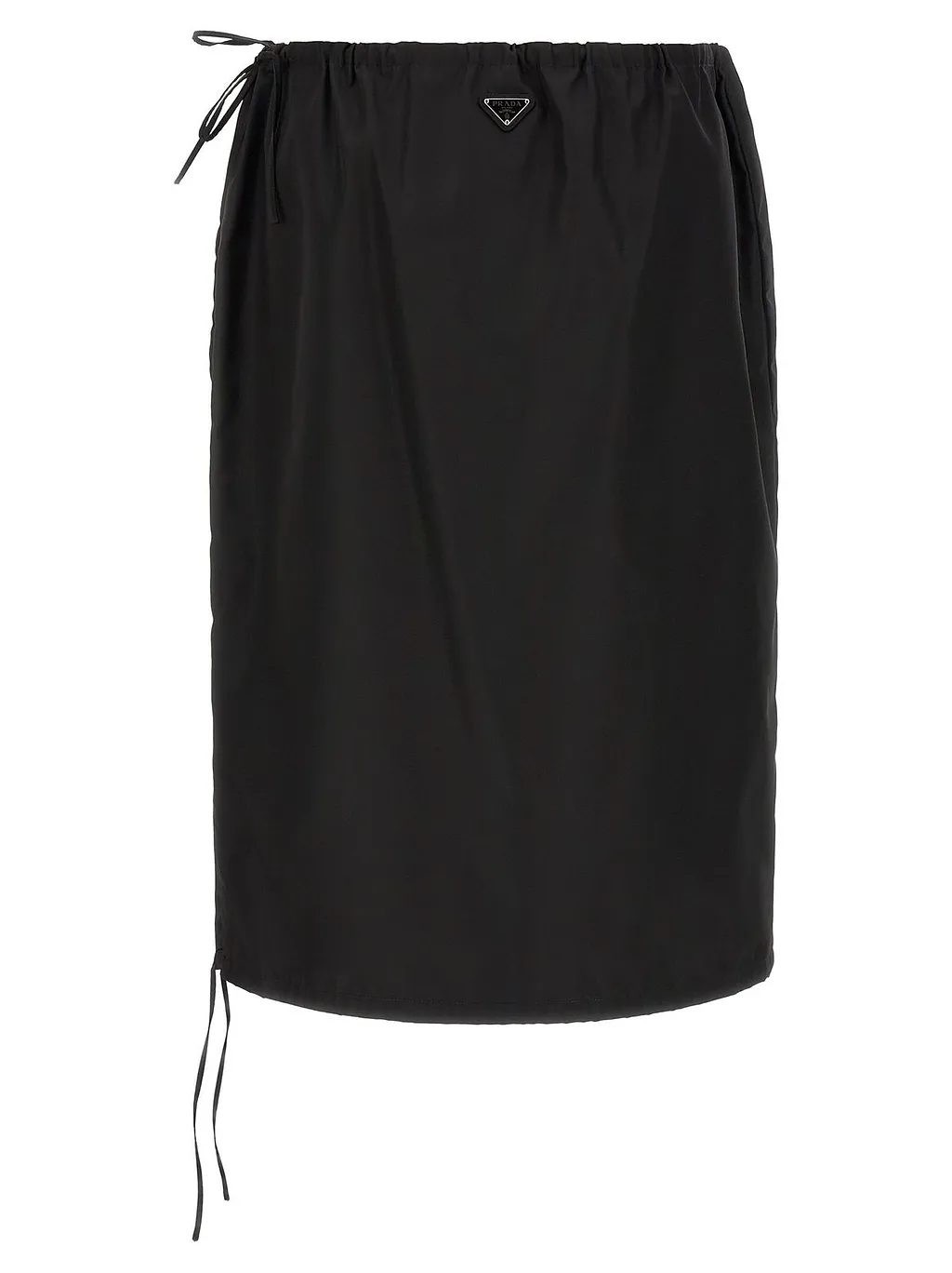 Prada Drawstring Midi Skirt