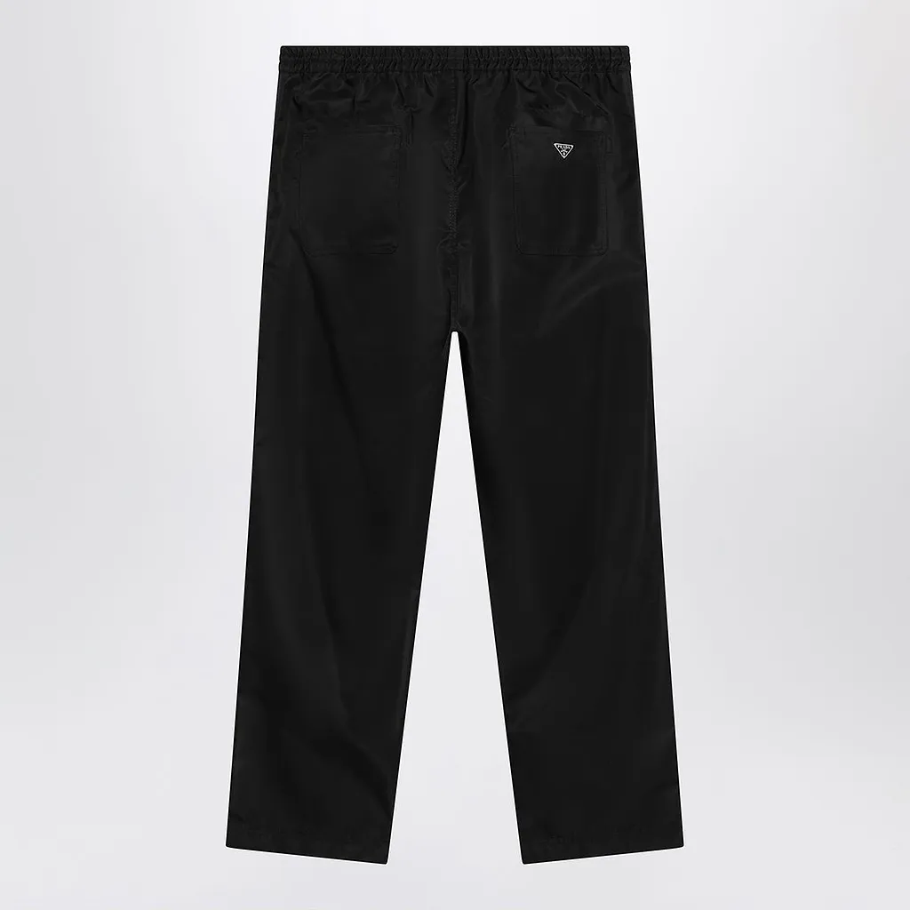 Prada Elastic Waist Straight-Leg Pants
