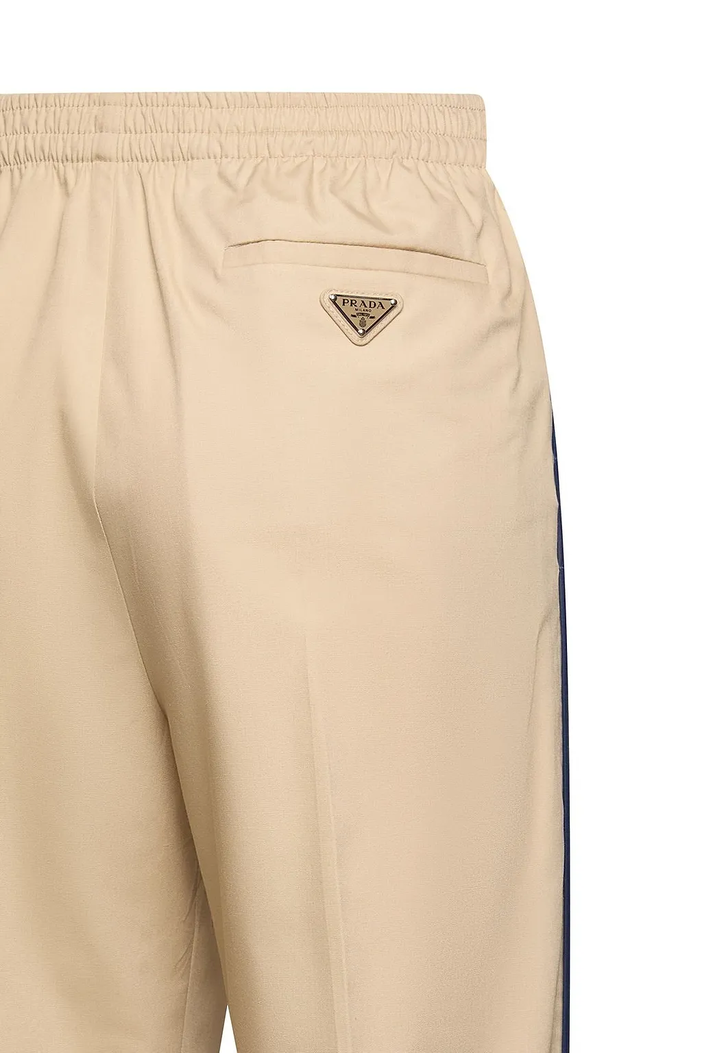 Prada Elastic-Waist Straight-Leg Pants