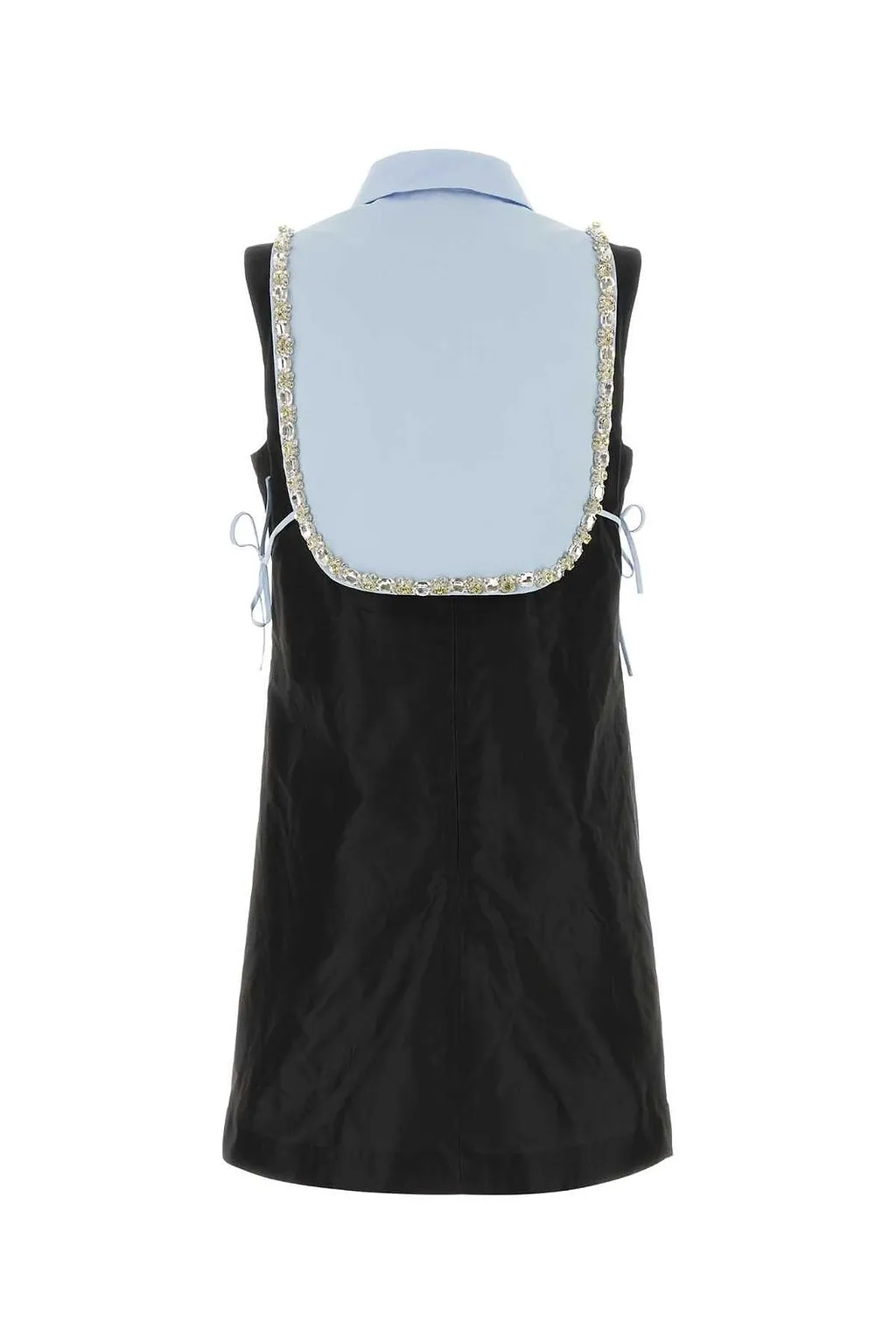 Prada Embellished Bib-Collar Dress