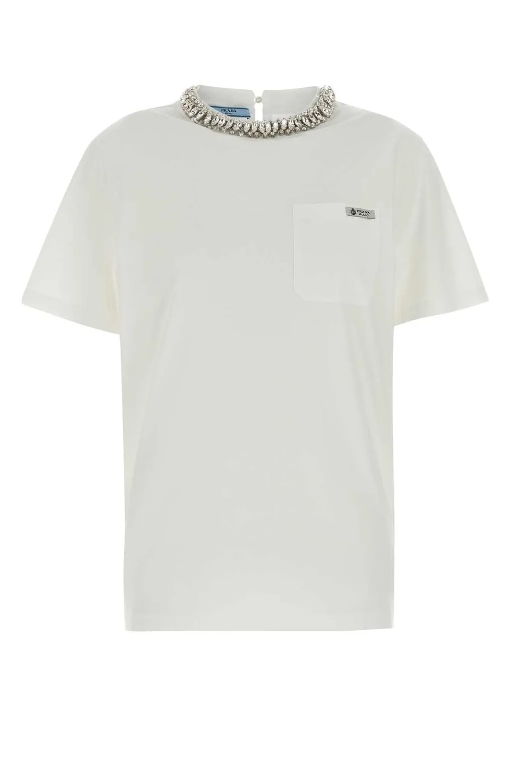 Prada Embellished Crewneck T-Shirt