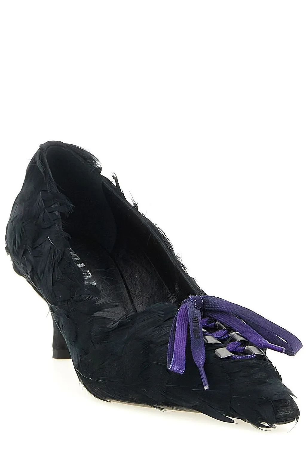 Prada Embellished Satin Pumps
