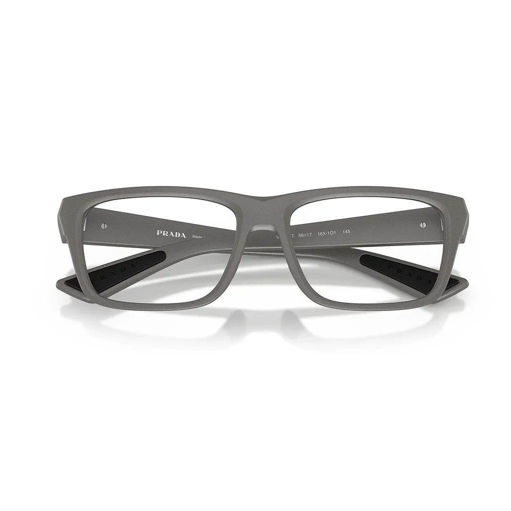 Prada Eyewear Linea Rossa Rectangle Frame Glasses