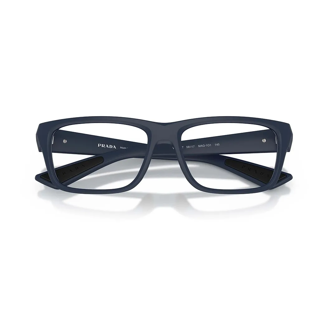 Prada Eyewear Linea Rossa Rectangle Frame Glasses