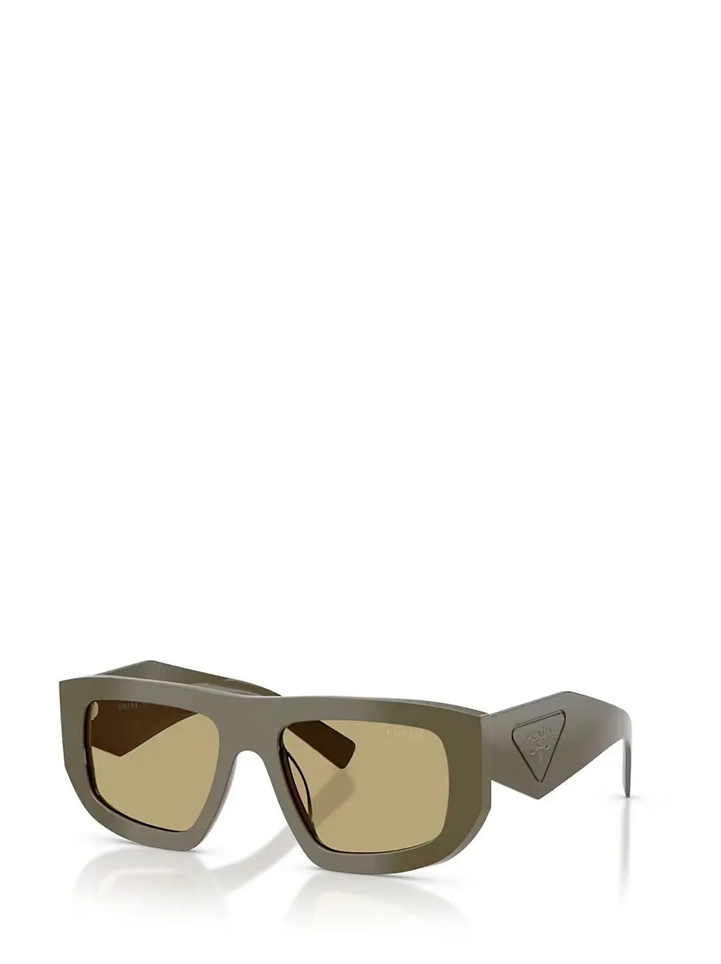 Prada Eyewear Triangle Logo Geometric Frame Sunglasses