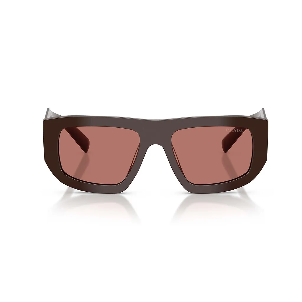 Prada Eyewear Triangle Logo Geometric Frame Sunglasses