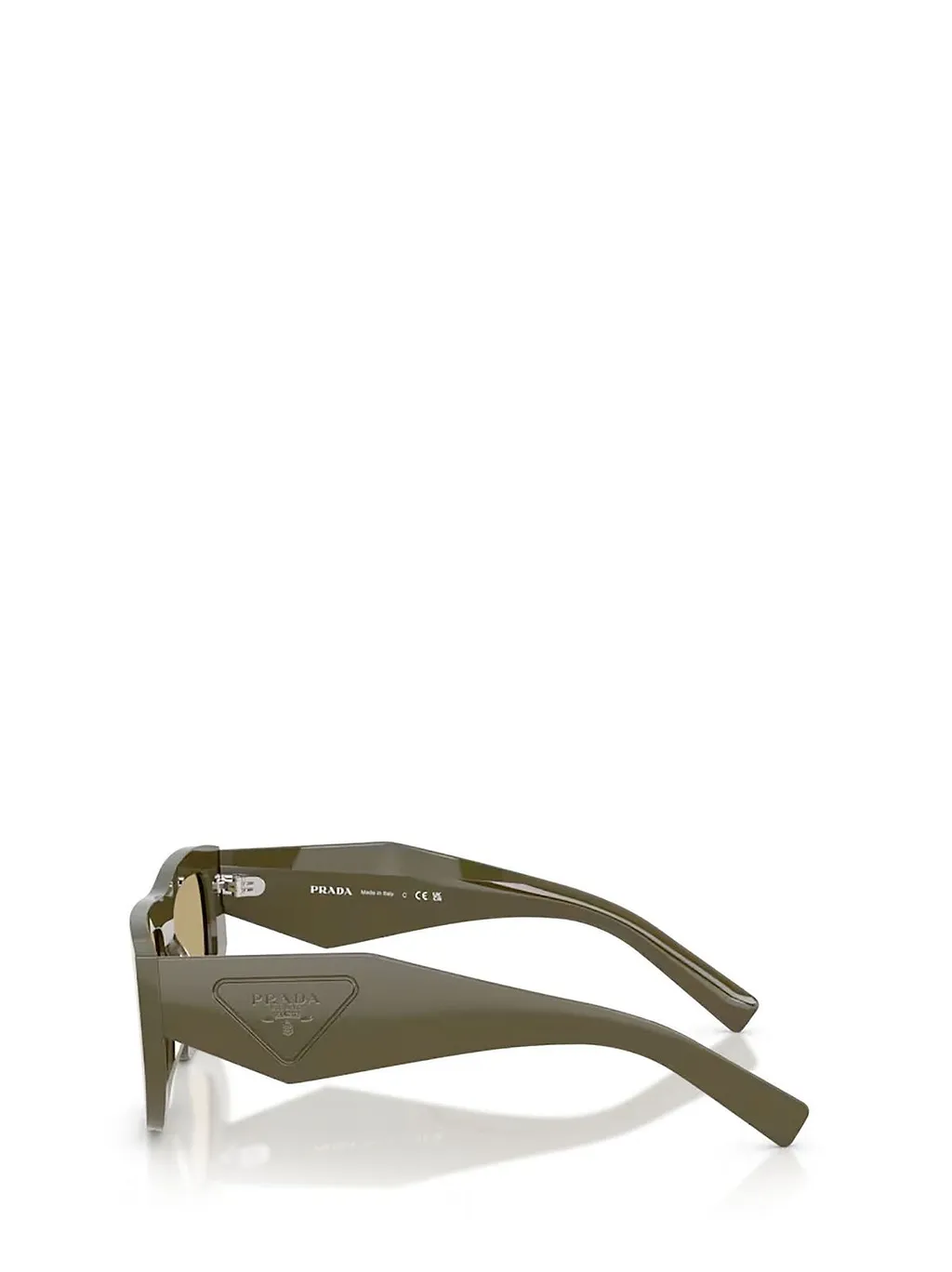 Prada Eyewear Triangle Logo Geometric Frame Sunglasses