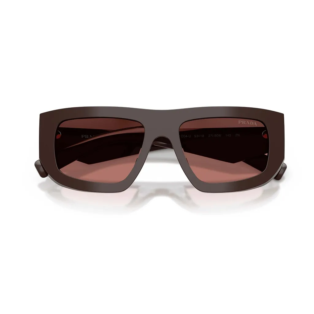 Prada Eyewear Triangle Logo Geometric Frame Sunglasses