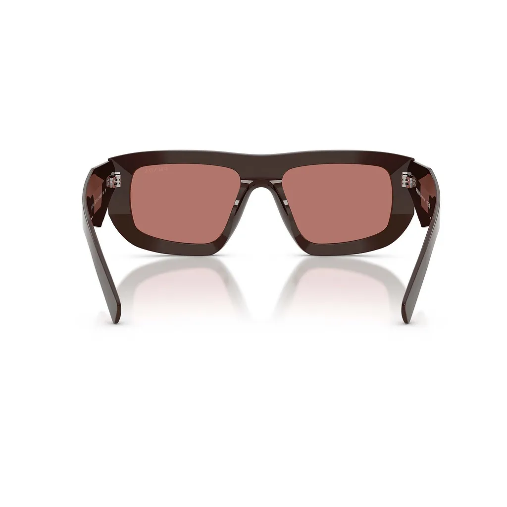 Prada Eyewear Triangle Logo Geometric Frame Sunglasses