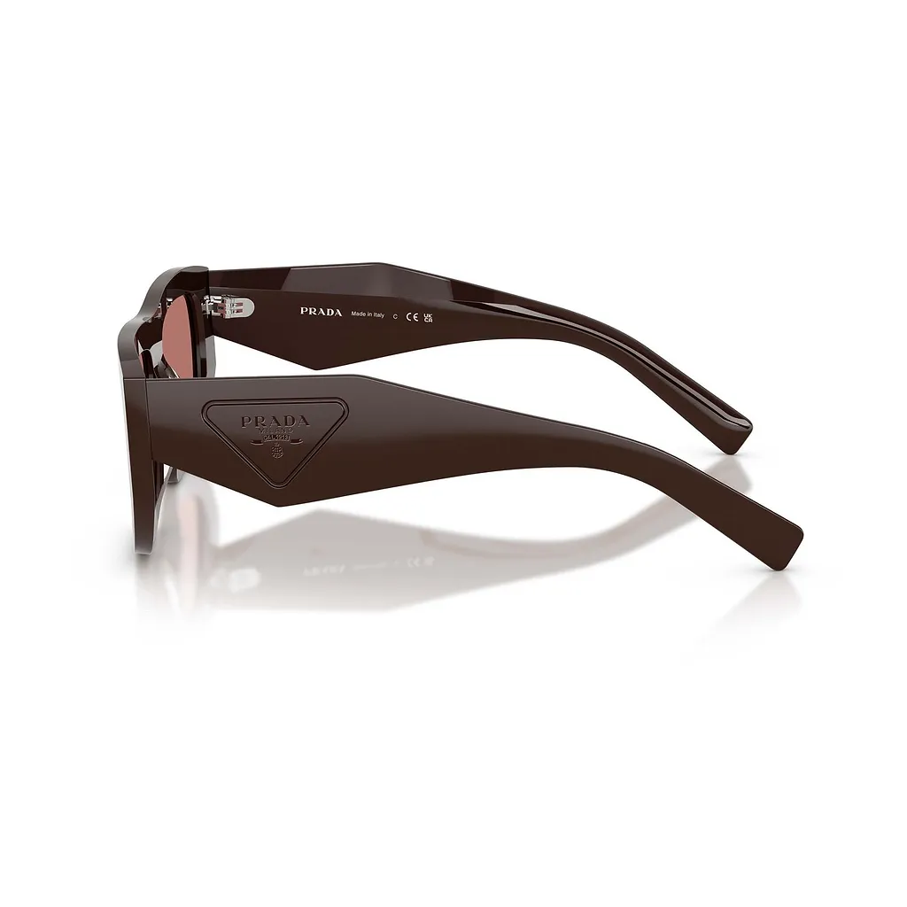 Prada Eyewear Triangle Logo Geometric Frame Sunglasses