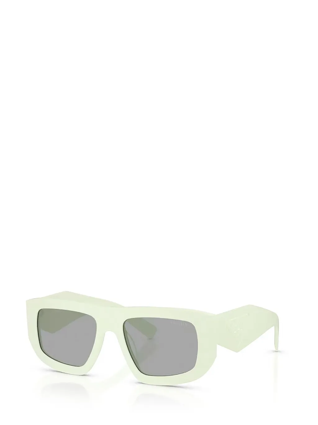 Prada Eyewear Triangle Logo Geometric Frame Sunglasses