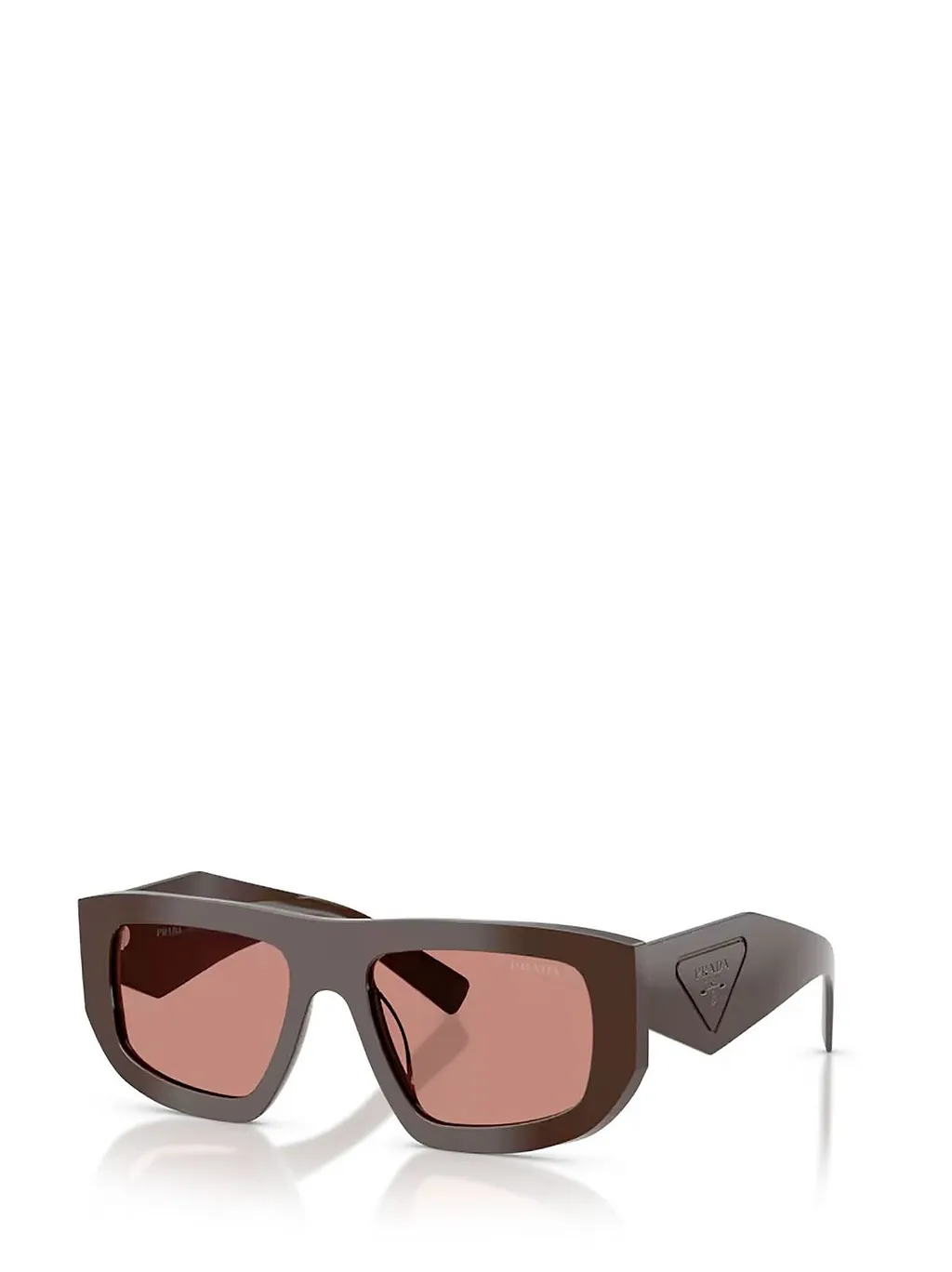 Prada Eyewear Triangle Logo Geometric Frame Sunglasses