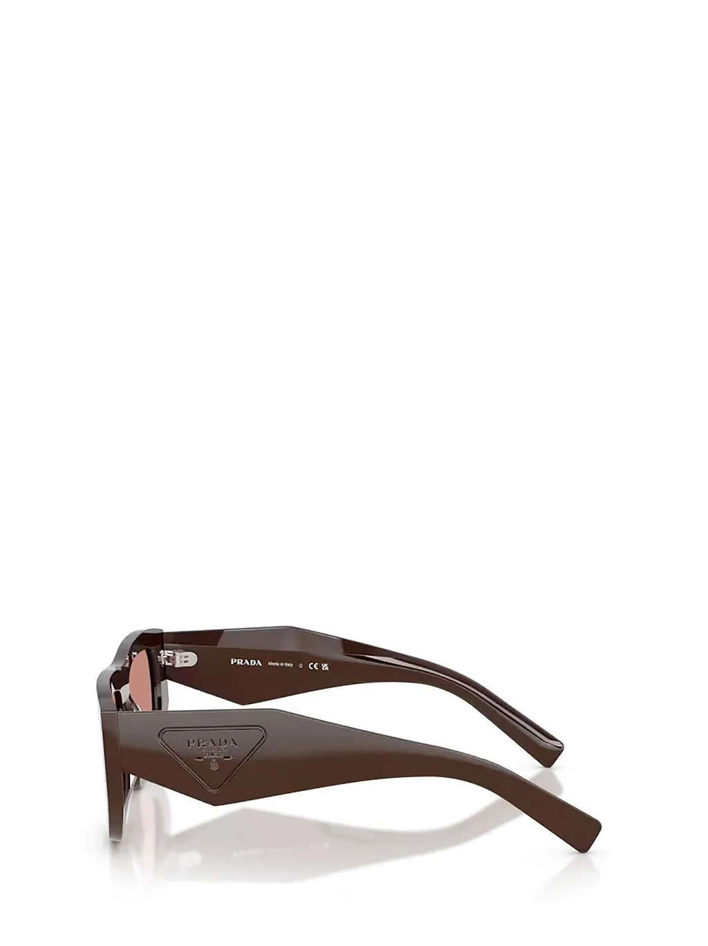 Prada Eyewear Triangle Logo Geometric Frame Sunglasses
