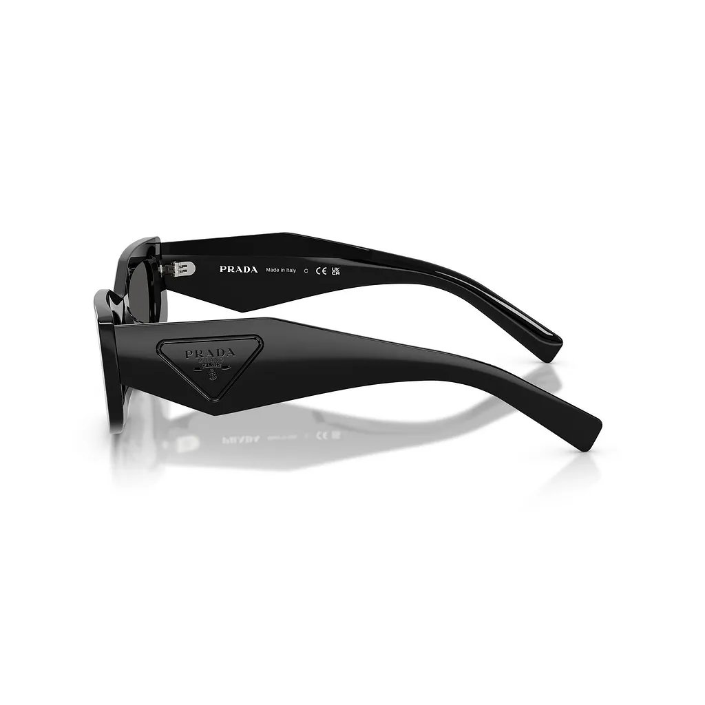 Prada Eyewear Triangular Logo Butterfly Frame Sunglasses