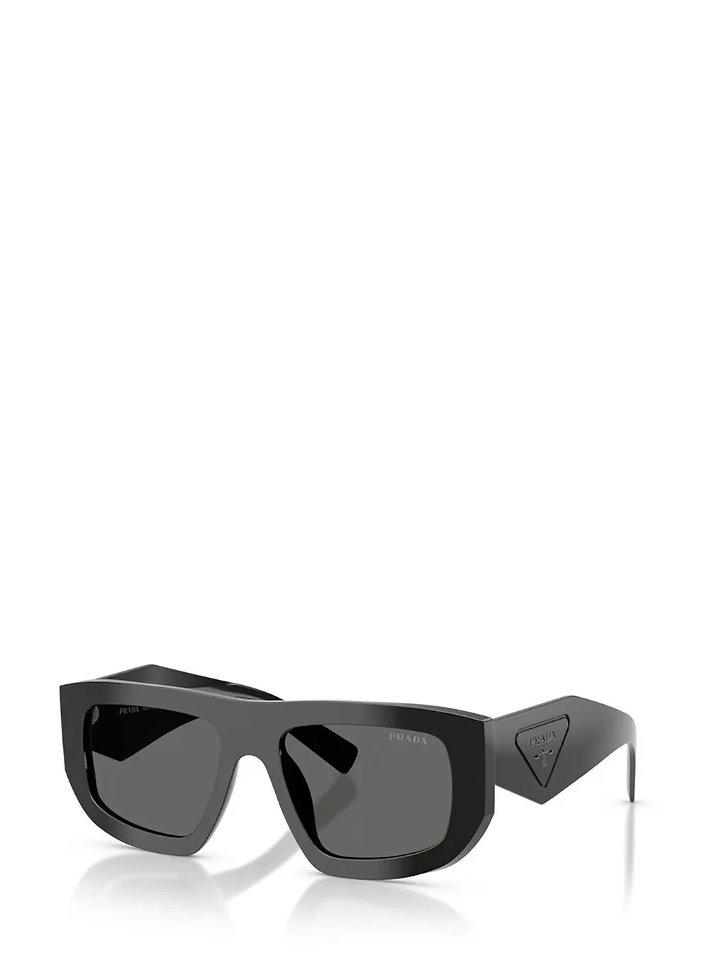 Prada Eyewear Triangle Logo Geometric Frame Sunglasses
