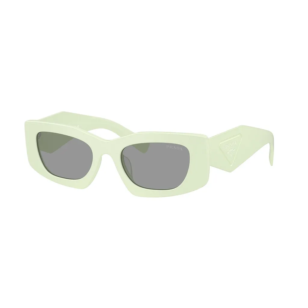 Prada Eyewear Triangular Logo Butterfly Frame Sunglasses