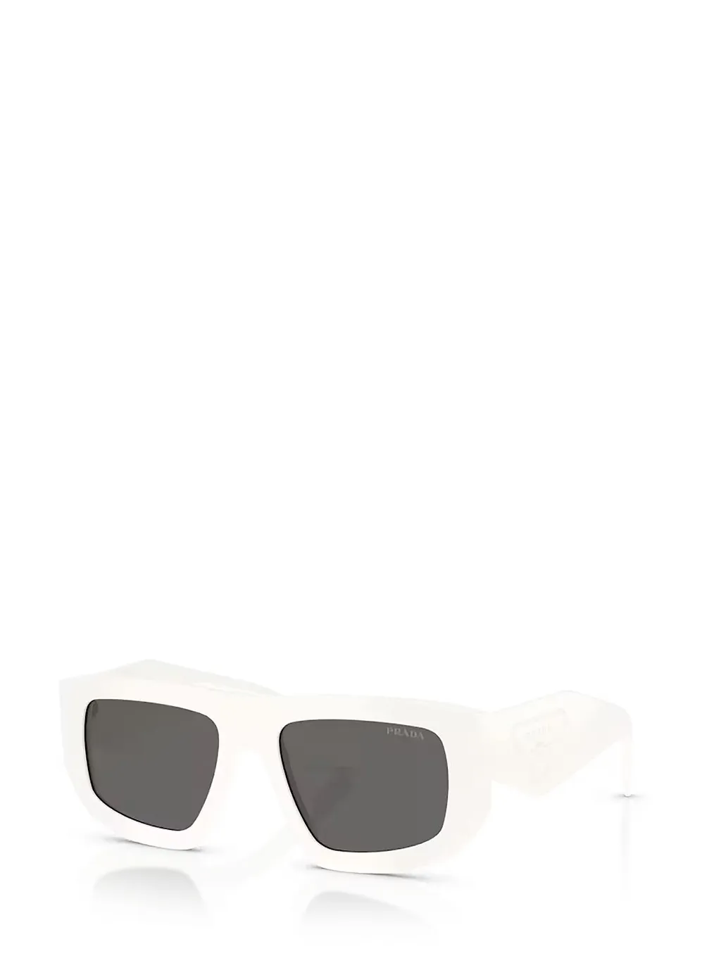 Prada Eyewear Triangle Logo Geometric Frame Sunglasses