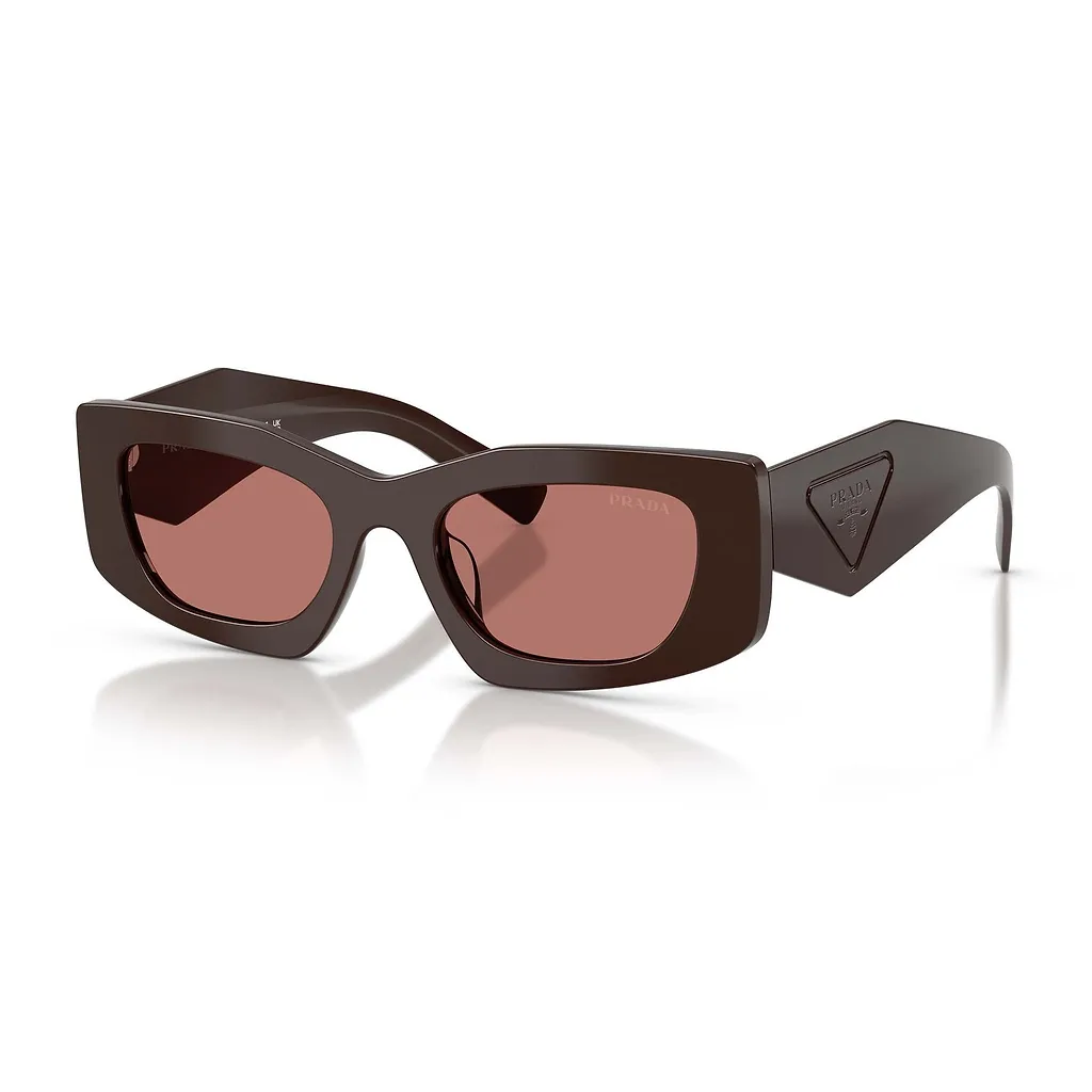 Prada Eyewear Triangular Logo Butterfly Frame Sunglasses