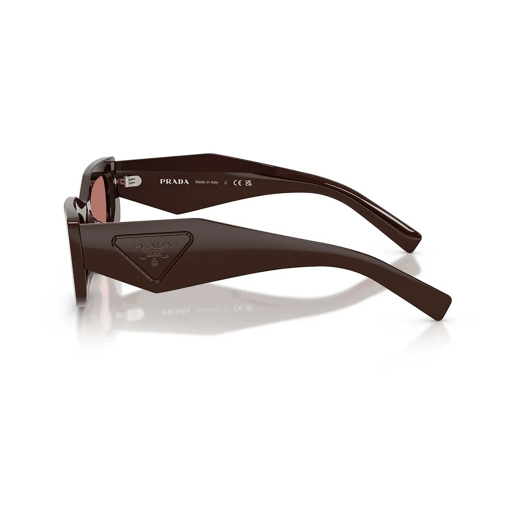 Prada Eyewear Triangular Logo Butterfly Frame Sunglasses